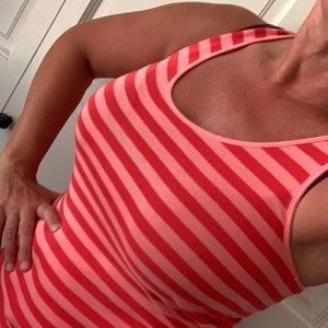 👱‍♀️any2/$10👱‍♀️a.n.a. Striped Racer back Tank  M